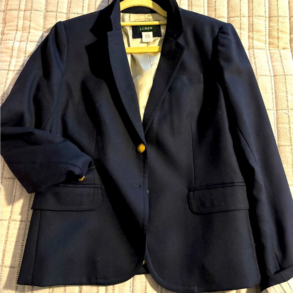 Classic j crew navy blue blazer